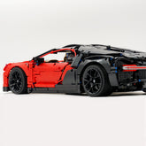 1: 8 Bugatti Chiron, Custom Modified Red+Black Edition (4031 PCS)